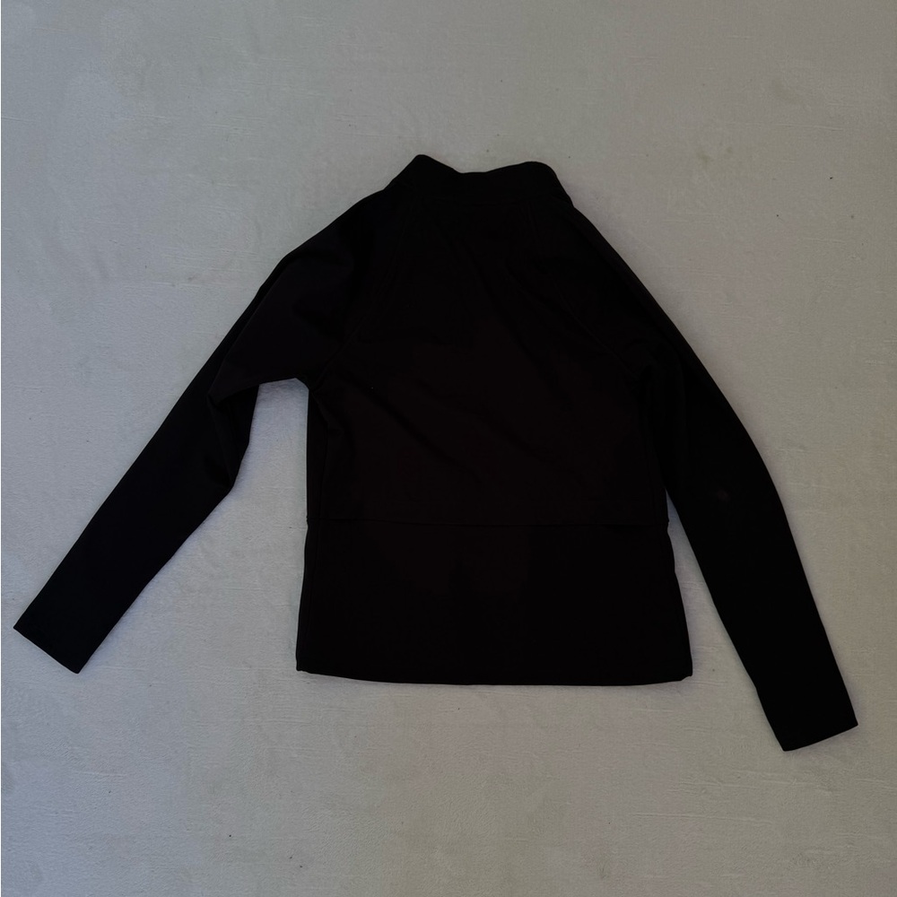 Asics Women's Los Angeles Marathon Fleece Lined Utility Jacket in Black w/ logo - Picture 14 of 15